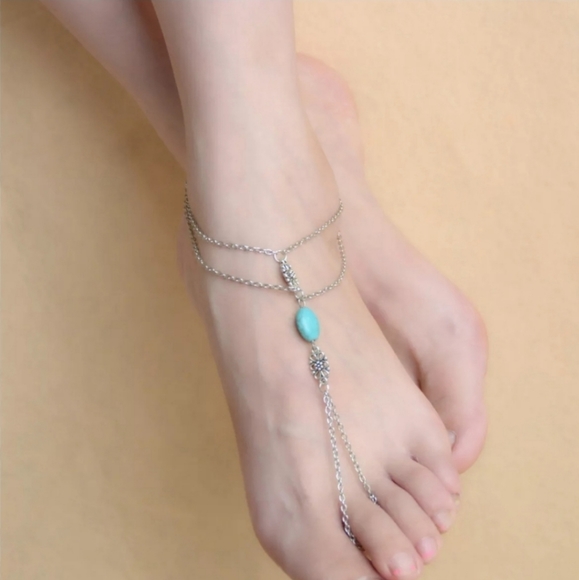 💙New 1PC Boho Barefoot Sandals Beach Anklet - Picture 2 of 6